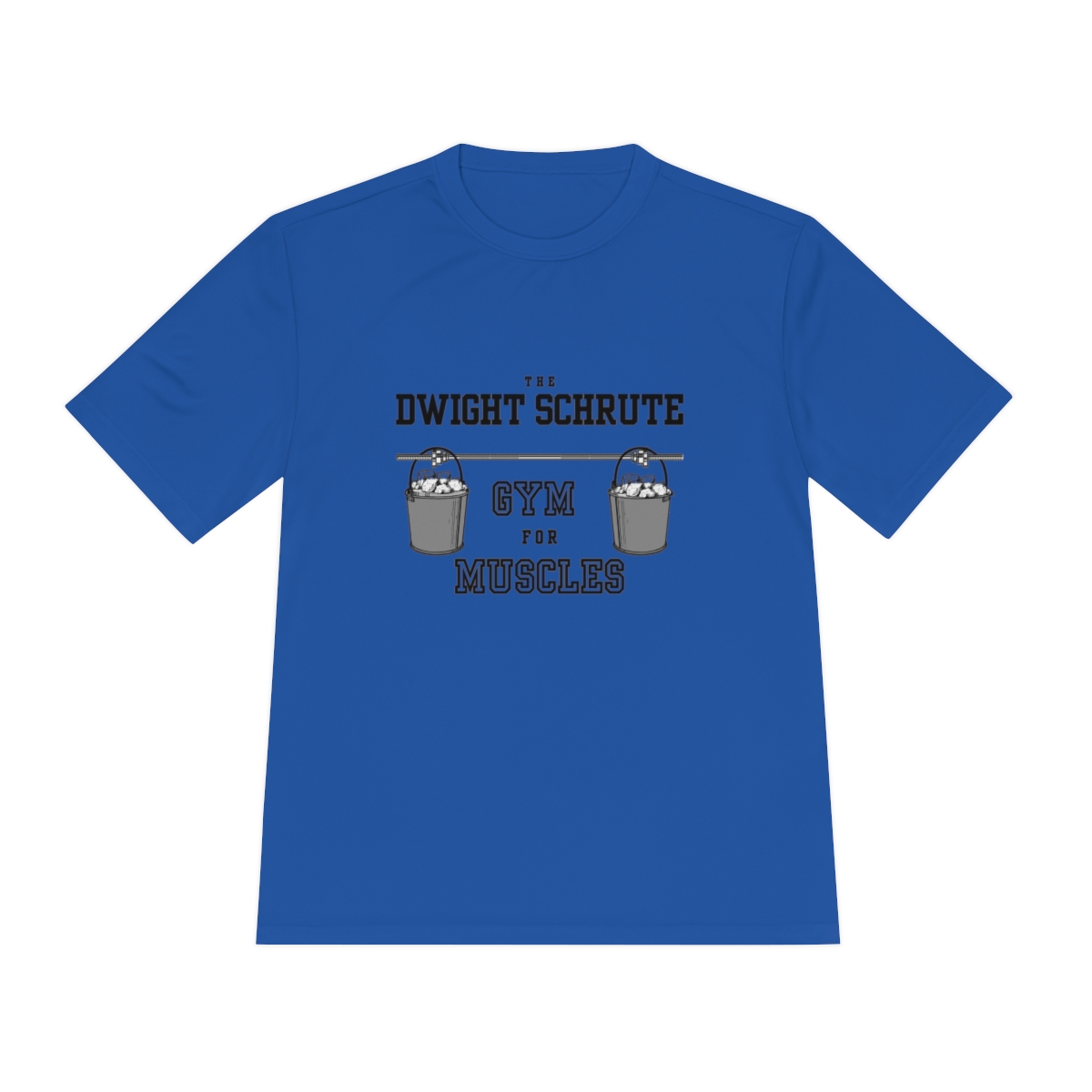 the Office Dwight Schrute Gym for Muscles Unisex Moisture Wicking Tee - Image 49