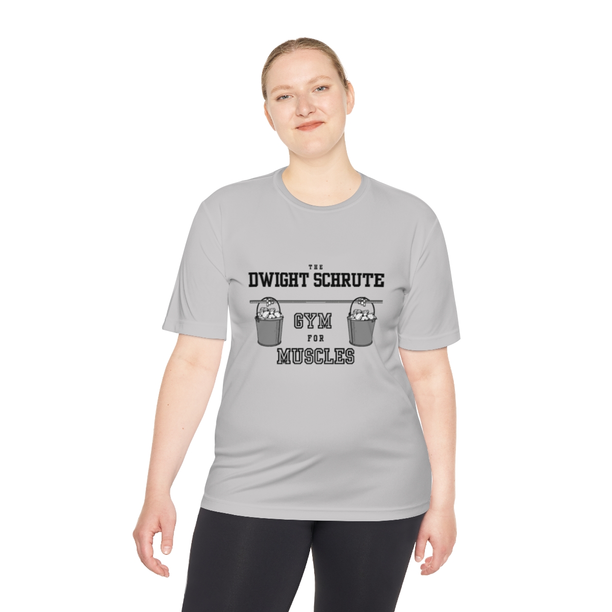the Office Dwight Schrute Gym for Muscles Unisex Moisture Wicking Tee - Image 12