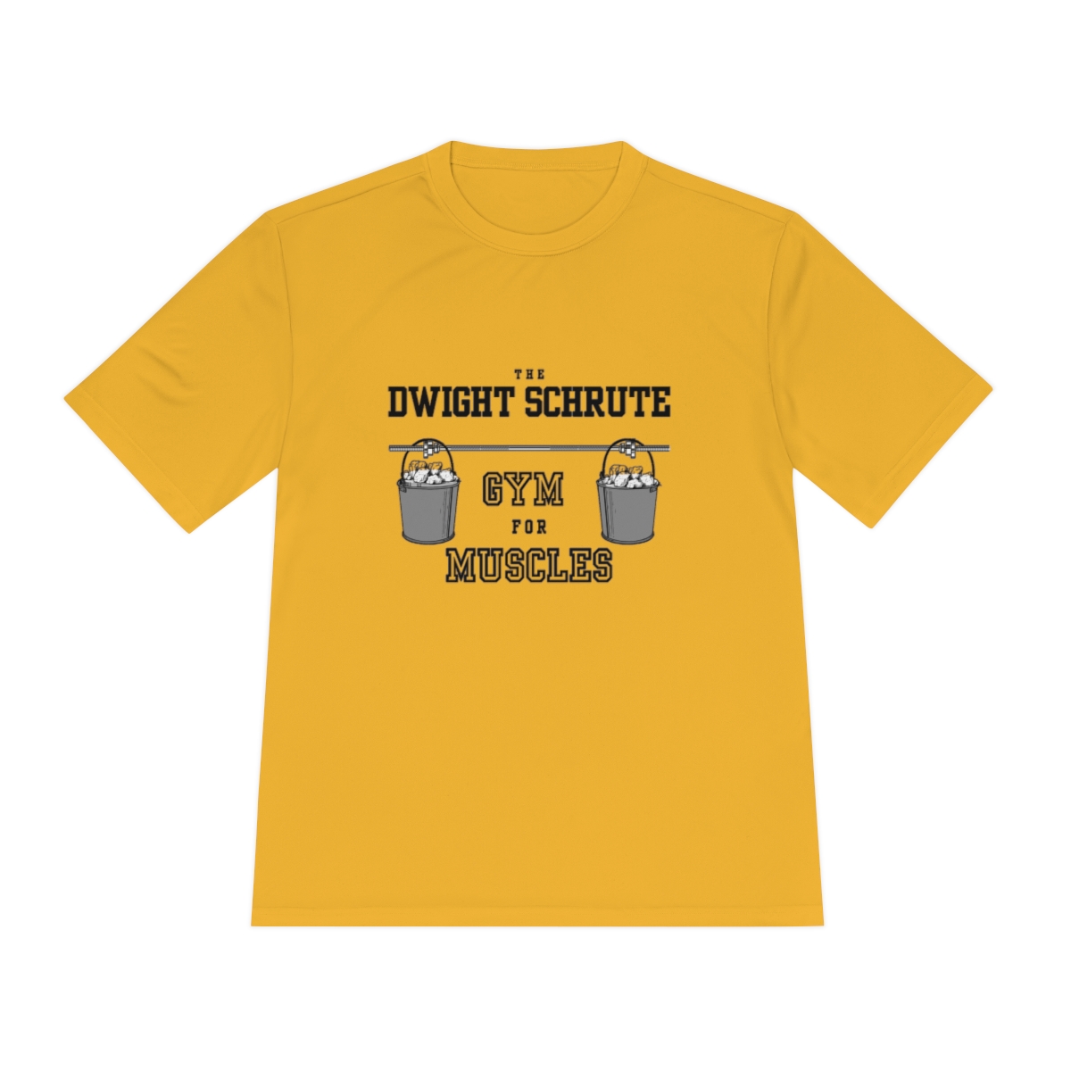 the Office Dwight Schrute Gym for Muscles Unisex Moisture Wicking Tee