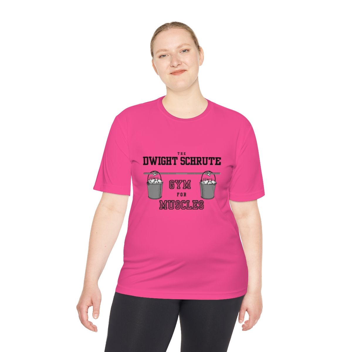 the Office Dwight Schrute Gym for Muscles Unisex Moisture Wicking Tee - Image 64