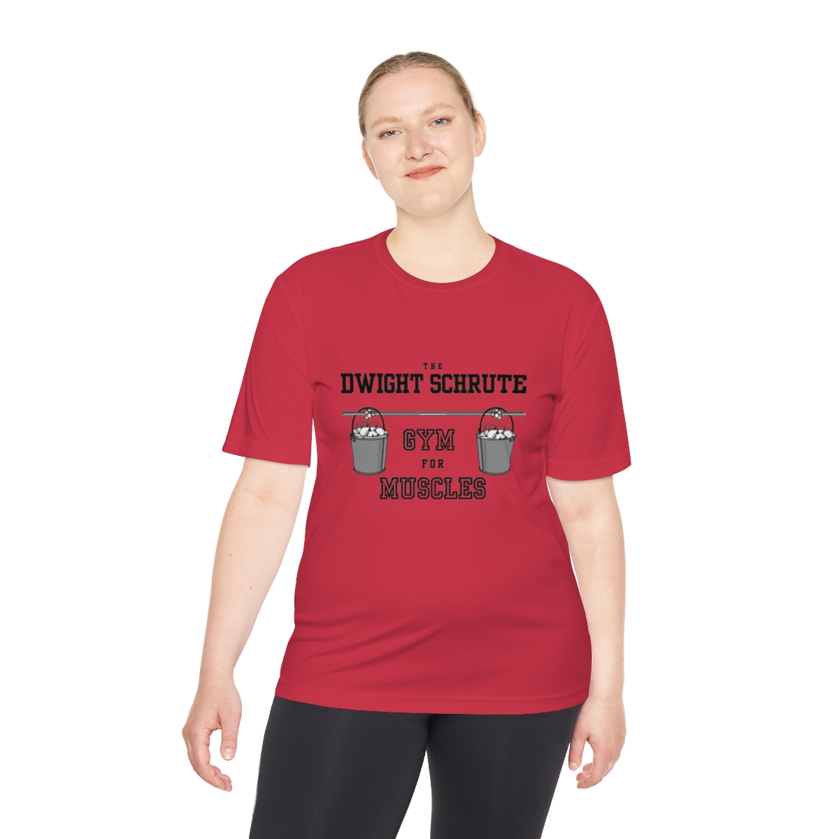 the Office Dwight Schrute Gym for Muscles Unisex Moisture Wicking Tee - Image 68