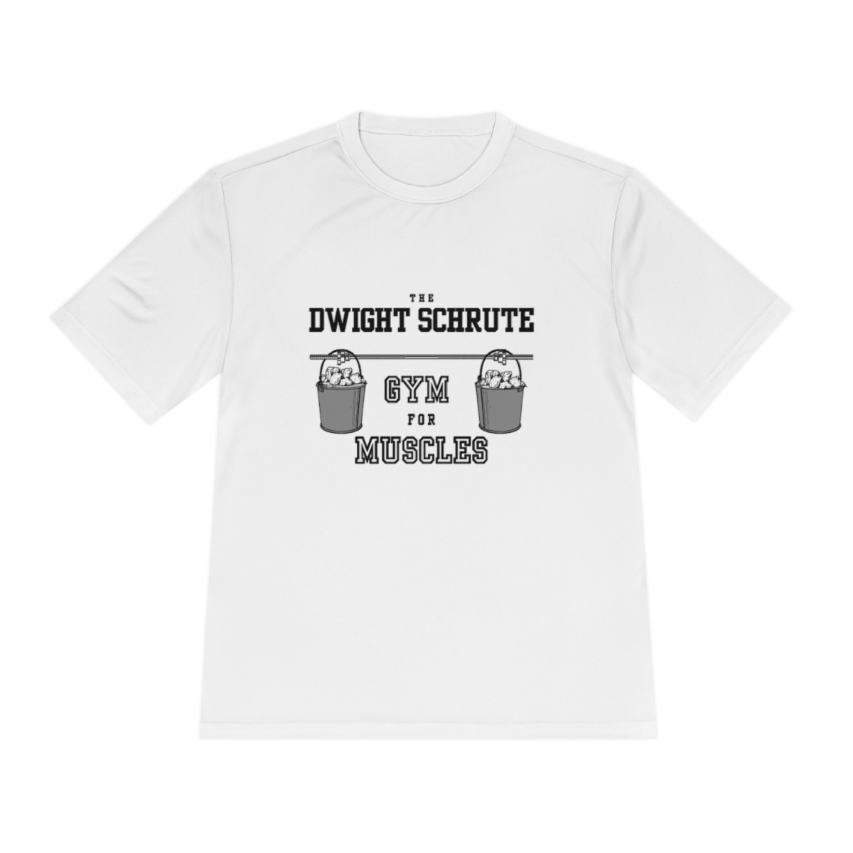 the Office Dwight Schrute Gym for Muscles Unisex Moisture Wicking Tee - Image 5