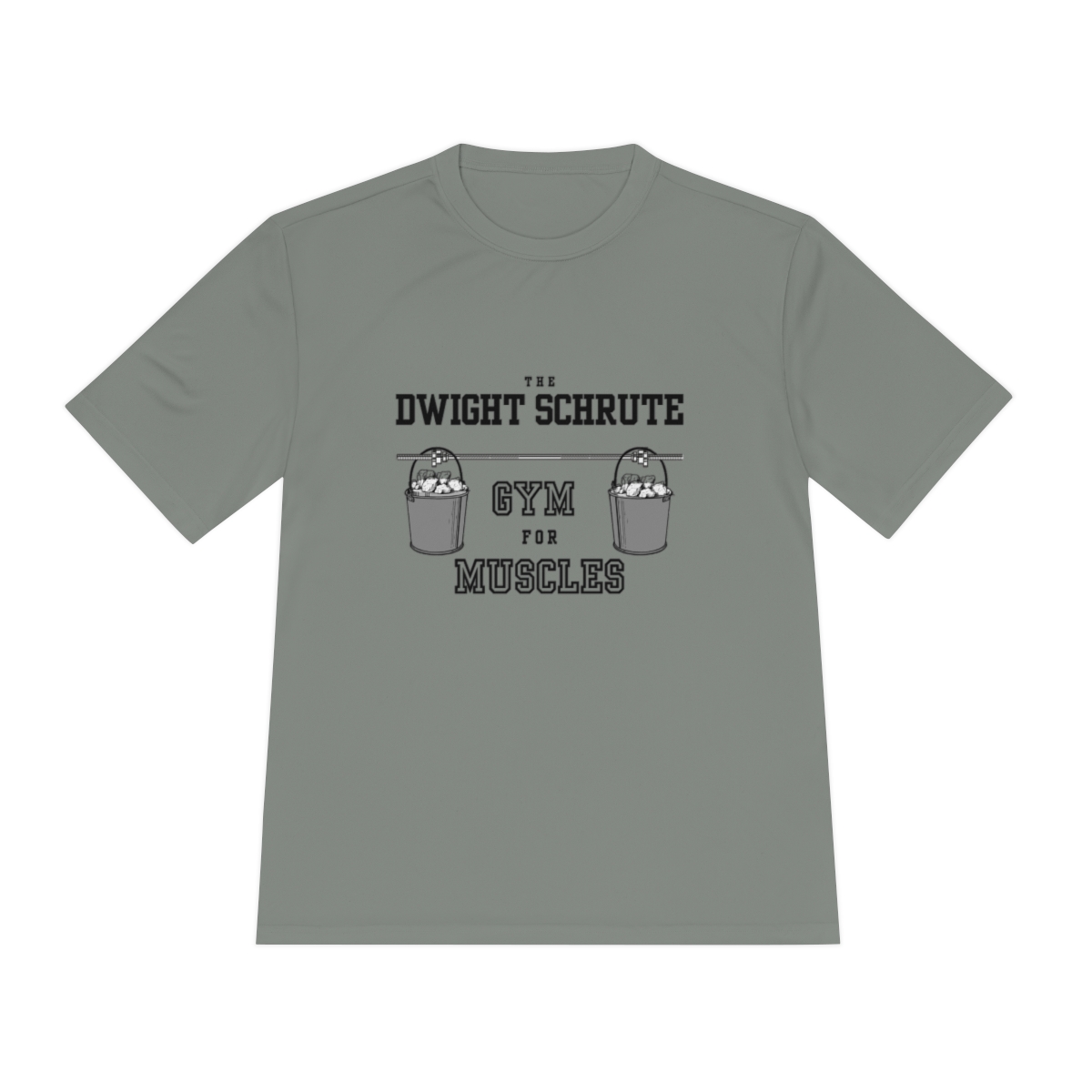 the Office Dwight Schrute Gym for Muscles Unisex Moisture Wicking Tee - Image 37