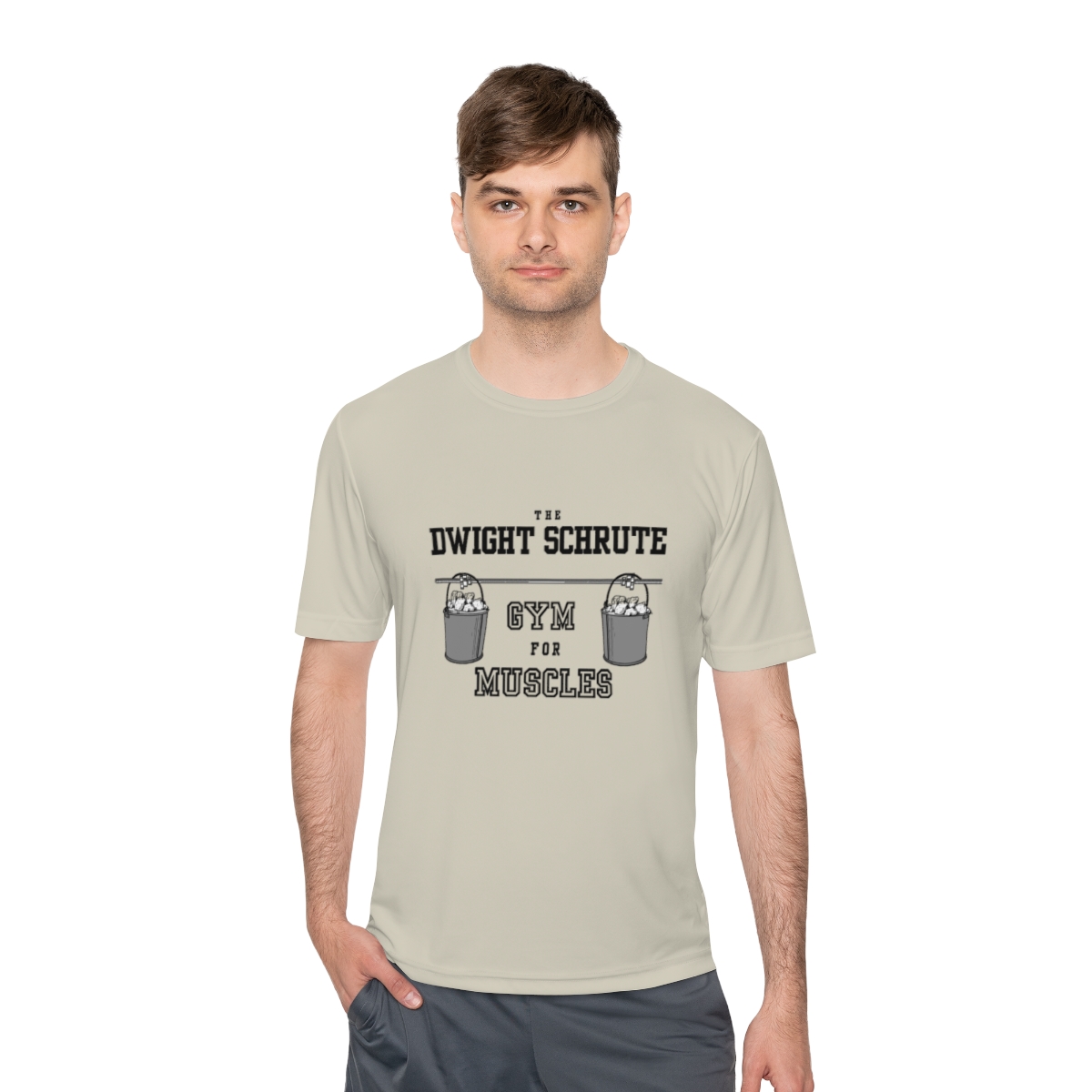 the Office Dwight Schrute Gym for Muscles Unisex Moisture Wicking Tee - Image 31
