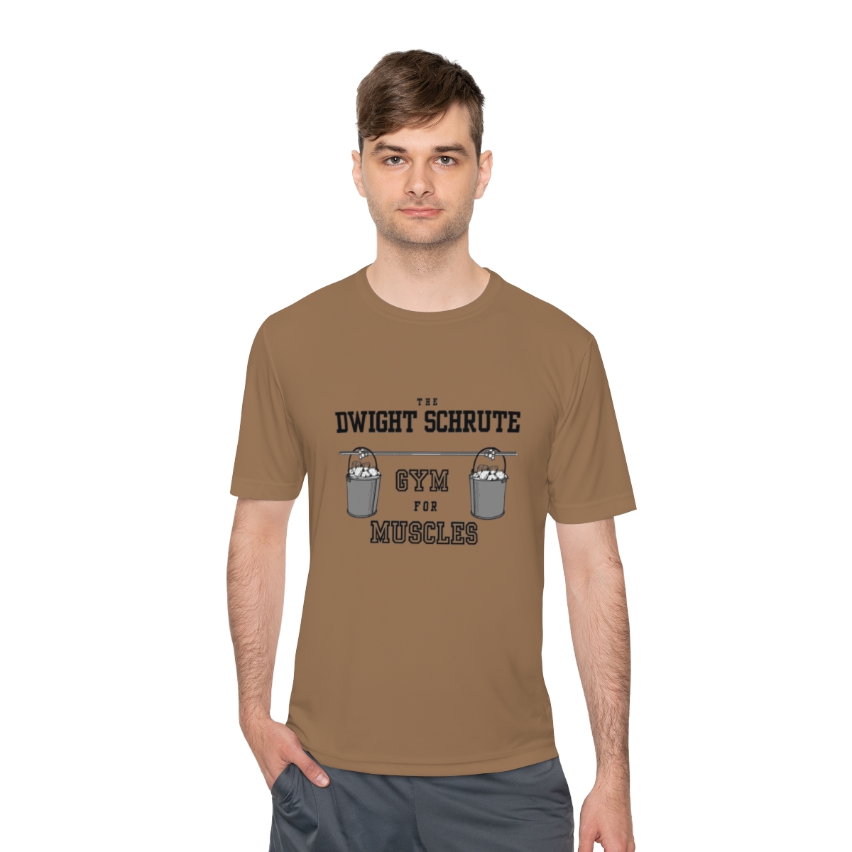 the Office Dwight Schrute Gym for Muscles Unisex Moisture Wicking Tee - Image 27